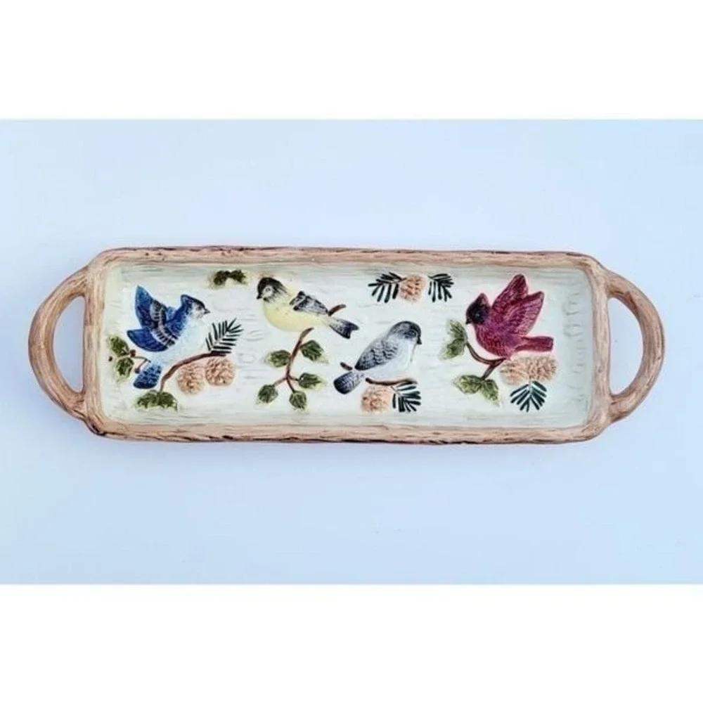 Sonoma Life Style Knollwood Bread Tray w/ Bird